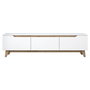Hanah Home Soporte de TV D1 - 2472 Blanco y Nogal